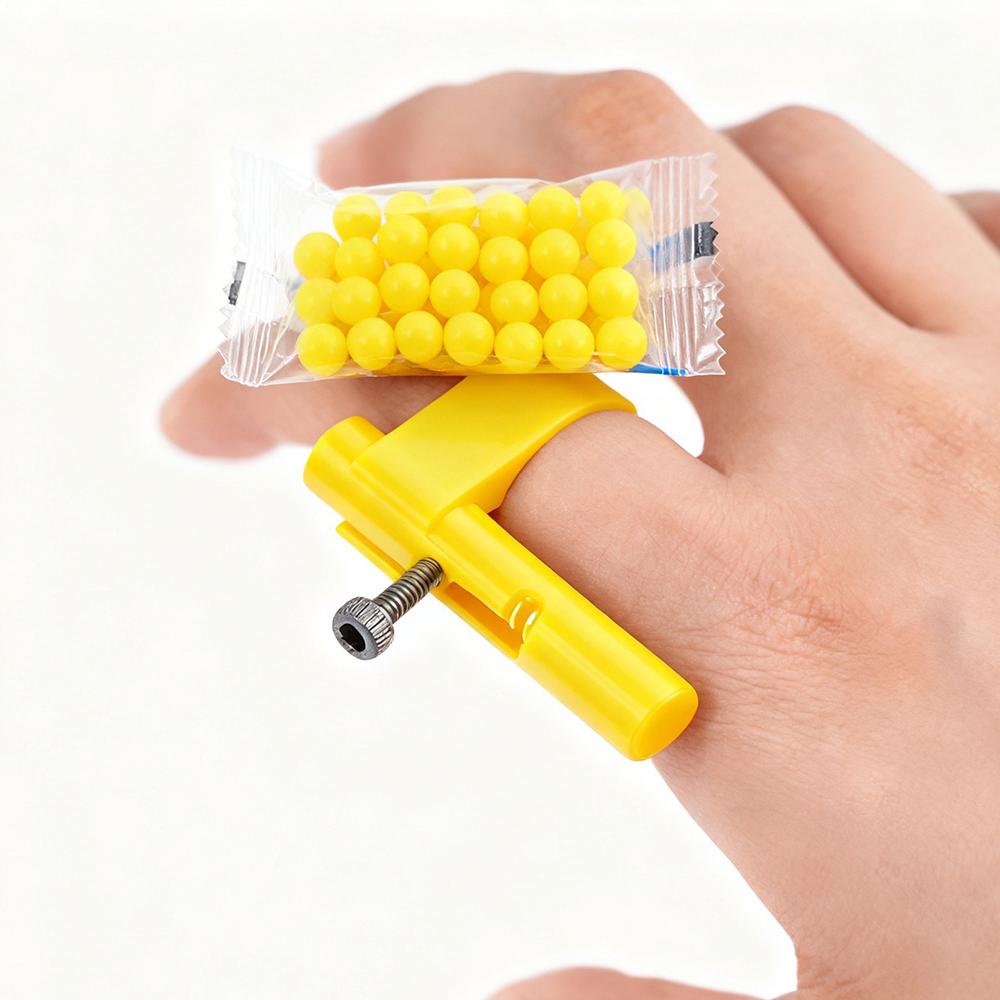 Мини-скрытый пластиковый пистолет-пусковая установка для шариков Безопасная игрушка-пистолет для розыгрышей с бумажными шариками Веселый гаджет для вечеринок для детей и взрослых