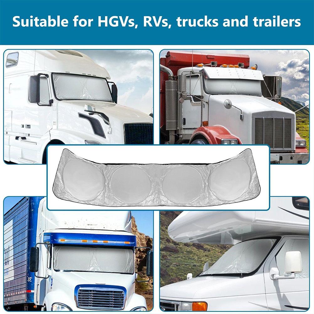 Солнцезащитный козырек для полугрузовика, лобовое стекло и боковое окно, складной солнцезащитный козырек для автомобиля с защитой от ультрафиолета, аксессуары для внедорожников, автофургонов, грузовиков и автомобилей E3A4