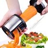 1Pcs Vegetable Slicer Manual Spiralizer Stainless Steel Vegetable Slicer Cutter Veggie Spiral Cutter Zoodle Maker