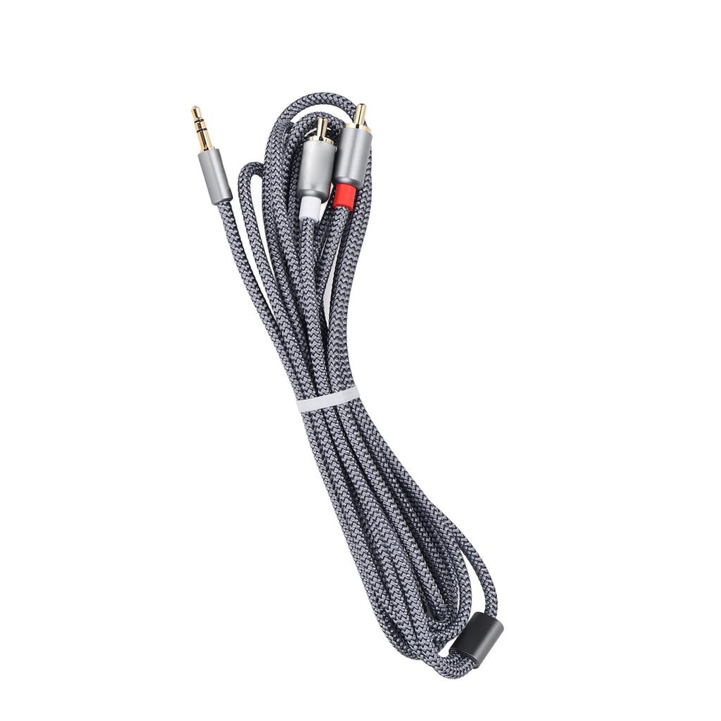 3.5mm Jack to 2 RCA Aux Audio Cable Double Lotus Head RCA Splitter Cable for Power Amplifier Audio Speaker 3m