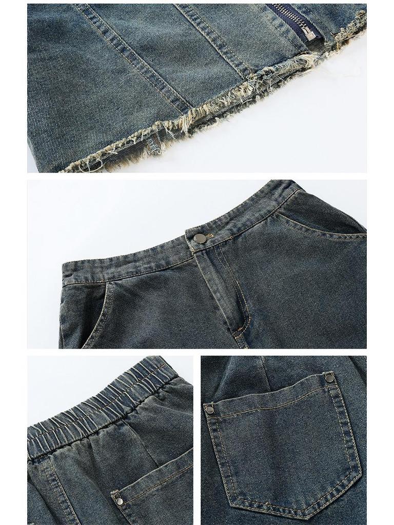 Trendy 2025 Spring Denim Jacket & Skirt Set - LU8928