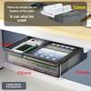 Under-Desk Hidden Drawer Storage Box for Office Workstation