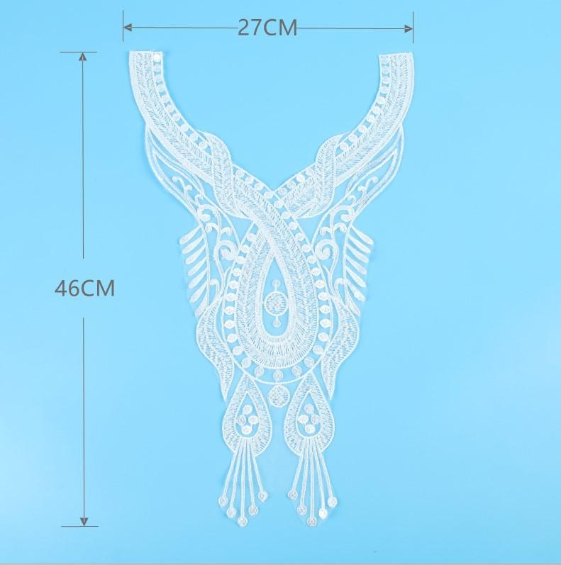 Bead Embroidery Collar Flower Heavy Industry Embroidery Bead Collar Flower Accessories Decorative Clothing Accessories Lace Accessories