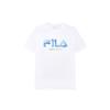 Fila Мужская футболка с логотипом, круглым вырезом и коротким рукавом, белая F11M328114F-WT