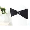 Tosnail 50 Pack Spandex Chair Sashes Wedding Chair Decoration Party Chairs Covers - Black