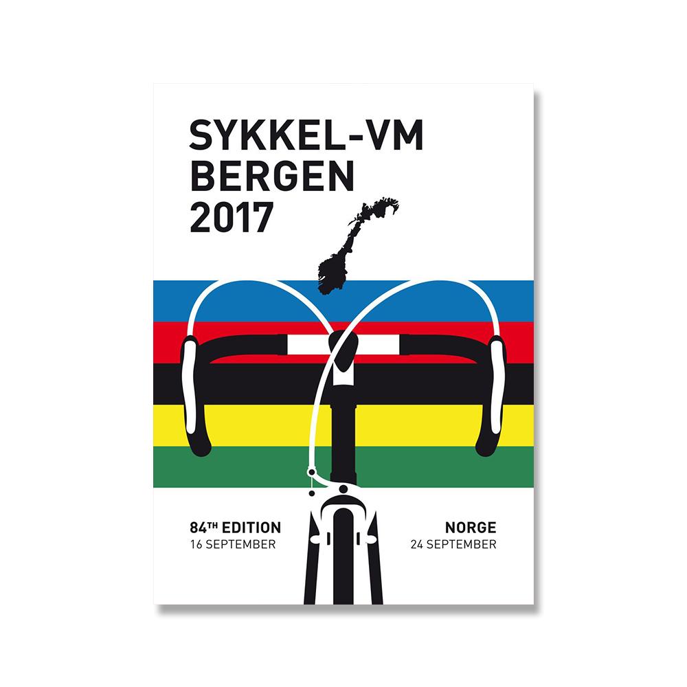 Sports France Universal Cycling Tour Poster Art Prints Ride Gym Stadium Canvas Painting Road World Champion Wall Pictures Decor