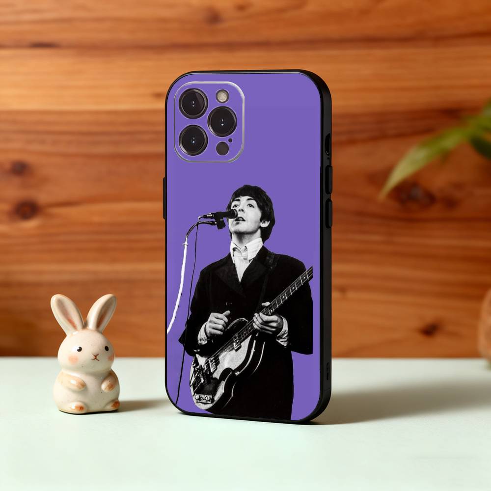 Singer P-Paul M-McCartney Phone Case For iPhone17,16,15,14,13,12,Plus,Pro Max, 5G Others Soft Black Cover