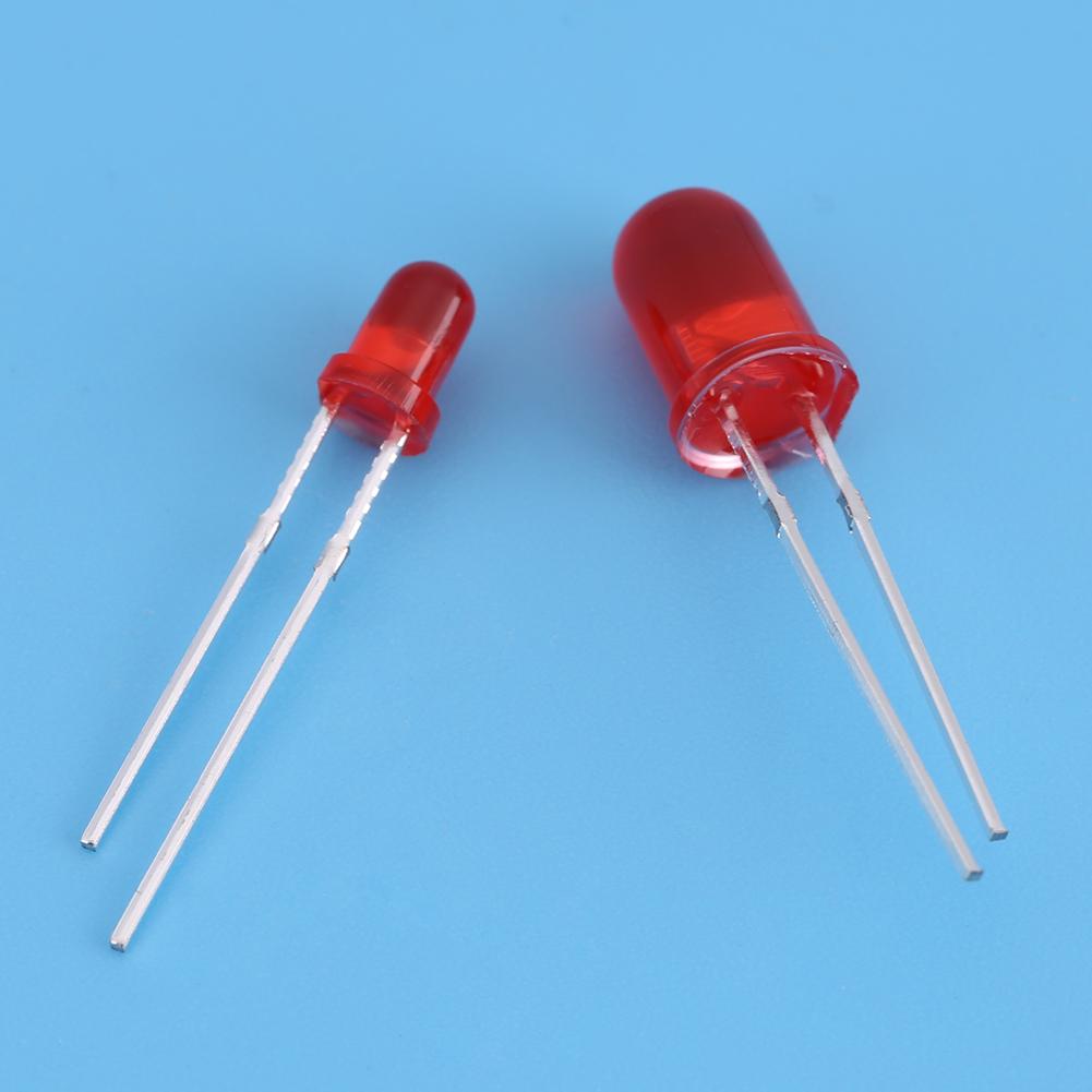 200Pcs 3mm 5mm Red Yellow White Green Blue Assortment Emitting LED Diodes Light Kit Set