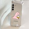 Маленький динозавр милый прозрачный чехол для Samsung Galaxy S22 S20 FE S21 S10 S9 Plus Note 20 Ultra 10 Lite мягкий чехол для телефона