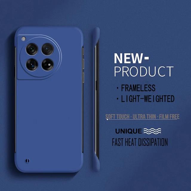 Безрамочный жесткий матовый чехол для телефона из поликарбоната для Oneplus 12 12R 11 11R 10T 10R 10 Pro, защитный бампер, однотонные чехлы