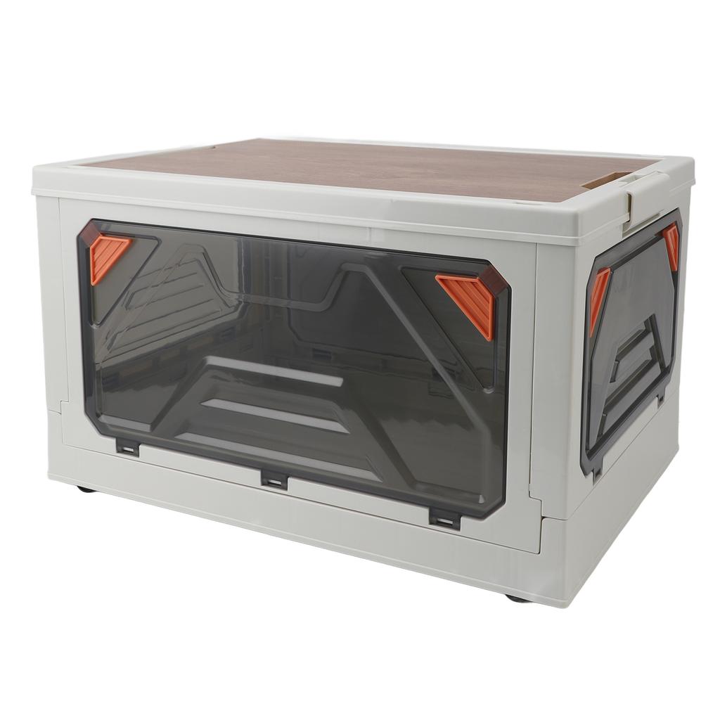 Складные штабелируемые контейнеры для хранения, многоцелевые пластиковые контейнеры для хранения большой емкости с крышками для Campin