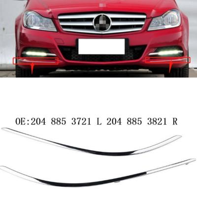 Хромированная декоративная полоса переднего бампера для Mercedes Benz C-Class W204 A2048853721 A2048853821