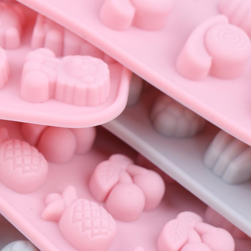 Миниатюрная форма для конфет Фрукты Животные Силиконовая форма для конфет Жевательная форма Сахарное искусство