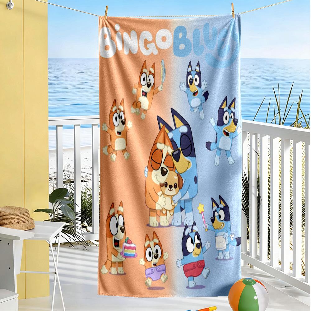 Happy Christmas Celebration Beach Towel High Absorbency & Quick-Dry Comfortable Lightweight Perfect for Traveling Yoga Camping and Swimming
