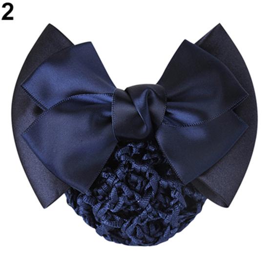 Women's Professional Hair Clip Hair Clip Bow Knot Scarf Hair Net Hair Ornaments