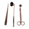3pcs Candle Accessory Set Stainless Steel Care Kit 3 In 1 Bronze Scented Candles Trimmer Set