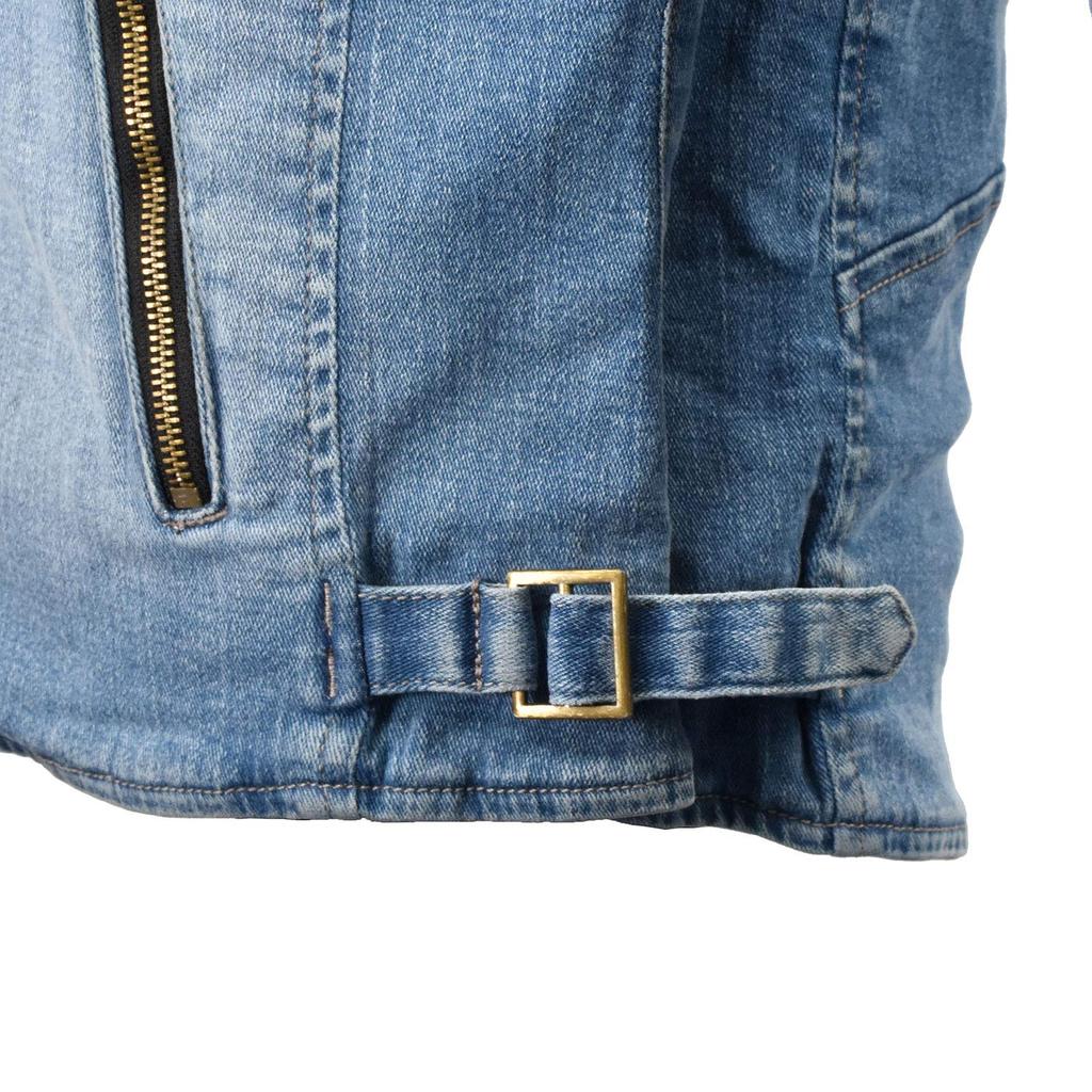 Мотоциклетная куртка защитная джинсовая двойная куртка черная 2XL для осени и стандарта CE уровня 2 CE стандарт защитные джинсы эластичный материал [Komine]