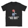 Leisure ICE OUT Bad Bunny TShirts Unisex Round Collar Cotton T Shirt Short Sleeve Tees Gift Idea Clothing