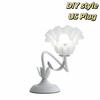 Retro Atmosphere Desk Lamp Pastoral Country LED Desk Lamp Green Bedside Lamp  House Lighting