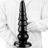 Extra Large Anal Plug with Suction Cup - Giant Butt Plug for Stretching, Anal Training, Adult Sex Toy - Black