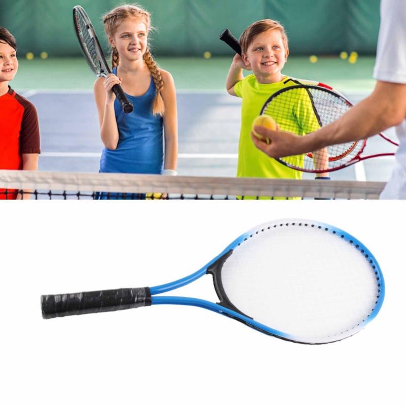 Kids Tennis Racket Shock Absorbing Professional Iron Frame Children Tennis Training Racquet For 3 To 5 Years Old