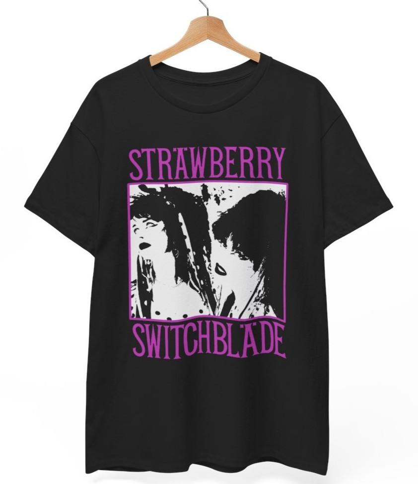 Strawberry Switchblade T-Shirt | 80s Goth Post-Punk Sisters Unisex Tee Unisex T-Shirt