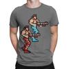 Смешная футболка с графикой Contra для 2 человек 100% хлопок Топы Contra NES Футболки для унисекса