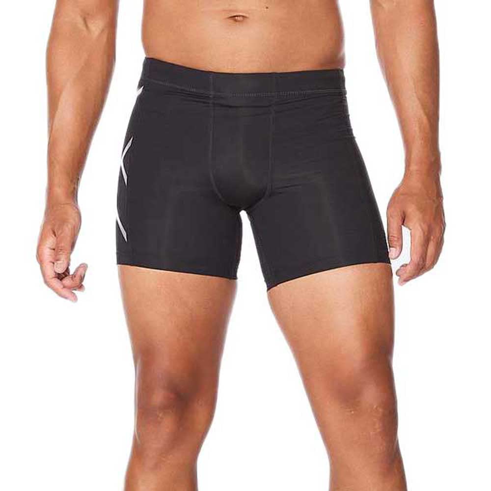 Компрессионные шорты Two Times You x (2XU) 1/2 MA4508B-BLK/SIL (Черный/Серебристый/M/Мужской)