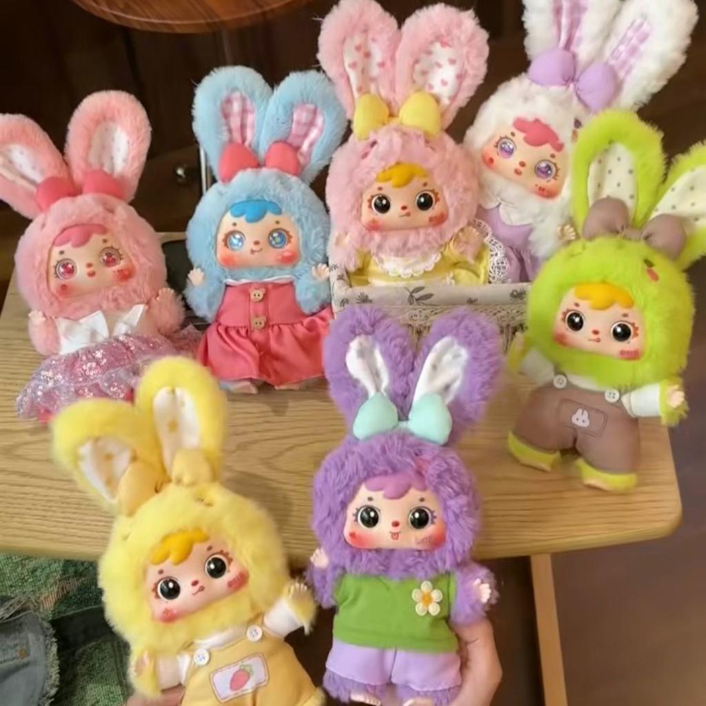 Новая серия плюшевых игрушек Samuel Rainbow Rabbit для малышей. Милый брелок-подвеска в виде кролика, украшение для спальни, праздничный подарок.