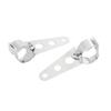 34mm-42mm Fork Chrome Headlight Mount Bracket Motorcycle Headlamp Holder Adapter