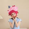 Cartoon Heart-Shaped Headgear Soft Comfortable Party Costume Head Cover  Valentine's Day