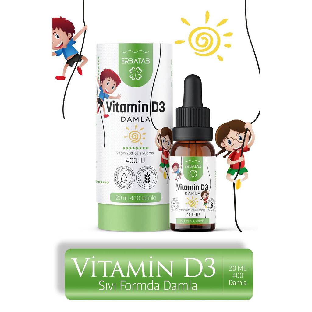 Витамин D3 детский 20 мл 400 МЕ капли