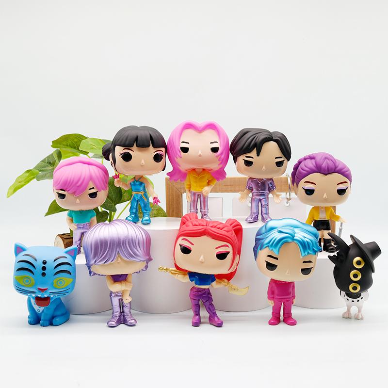 Фигурки охотников на демонов в стиле K-pop, фигурки охотников на демонов, фигурки Хантрикс, игрушки Дерпи, Тигр, Руми, Мира, Зои, Сасси, фигурки-украшения.