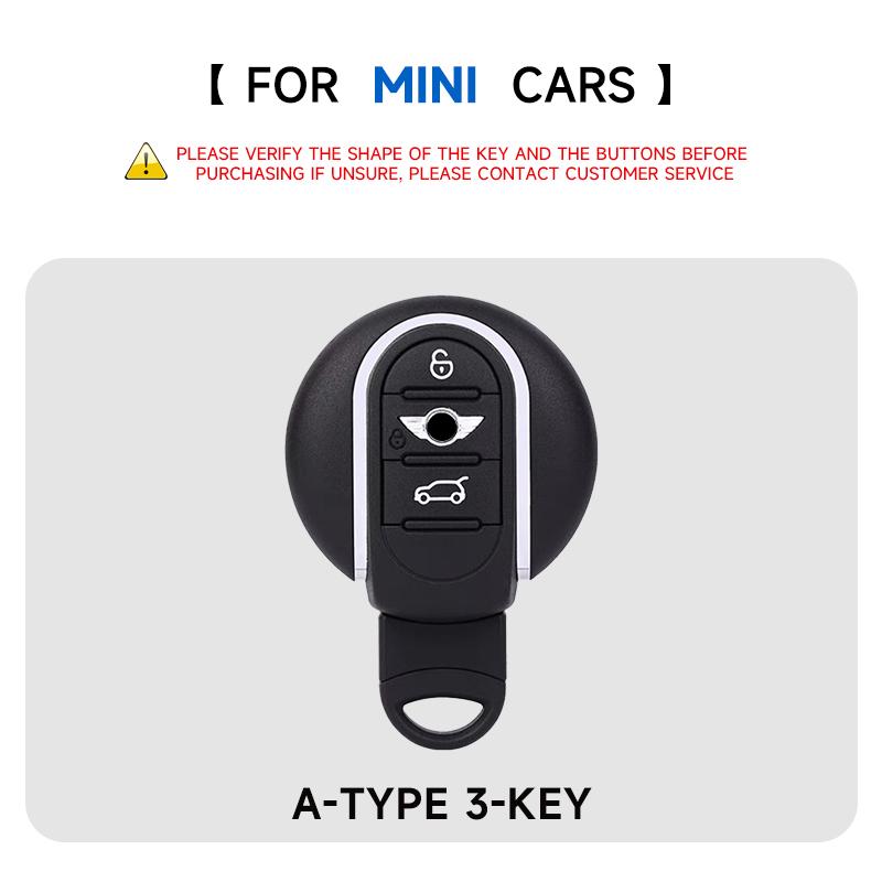 Genuine Leather Car Key Case Cover Key Bag For BMW Mini Cooper Clubman Countryman R55 R56 R57 R58 R59 R6 Protect Set Accessories w1