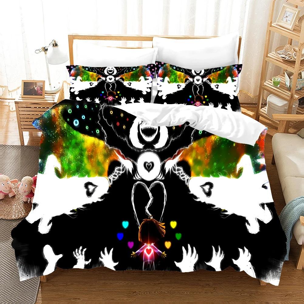3d Print Game Undertale Frisk Sans Bedding Set Boys Girls Twin Queen Size Duvet Cover Pillowcase Bed Kids Adult Home Textiles