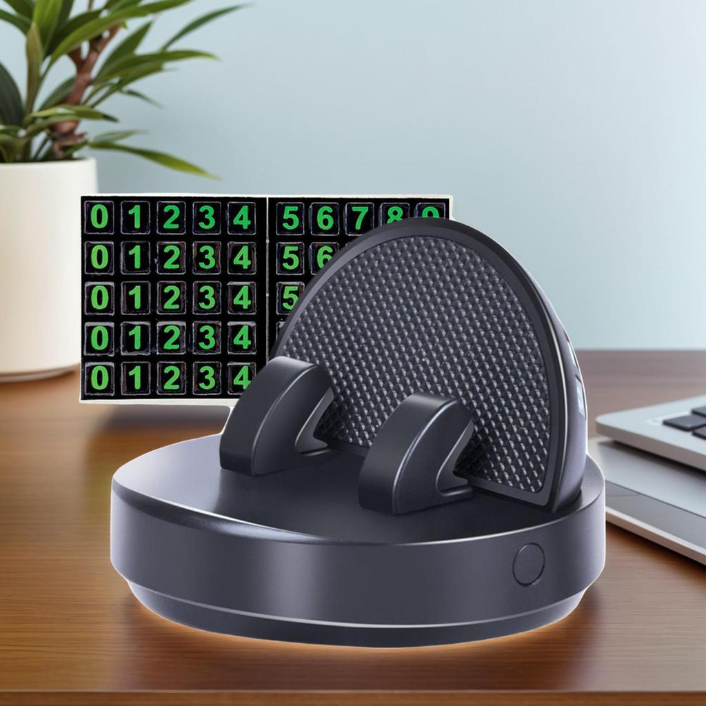 9x6.5см Автомобильный держатель для телефона Поворотный на приборную панель Автомобильный держатель для мобильного телефона Смартфон Автомобильный органайзер с парковочной табличкой