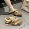 Платформа повседневный шикарный универсальный платформа папины туфли женские 2025 новые осенние ретро студенческие легкие кроссовки