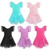 Summer Children Girls Ballet Leotard Dress Modern Lyrical Dance Bodysuit Dancewear