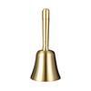 Brass Hand Bell, Dinner Bell, Hand-Wave Bell, Table Bell, Call Bell, Restaurant Bell, Shop Bell, Raffle, Festival Supplies (15cm Tall)