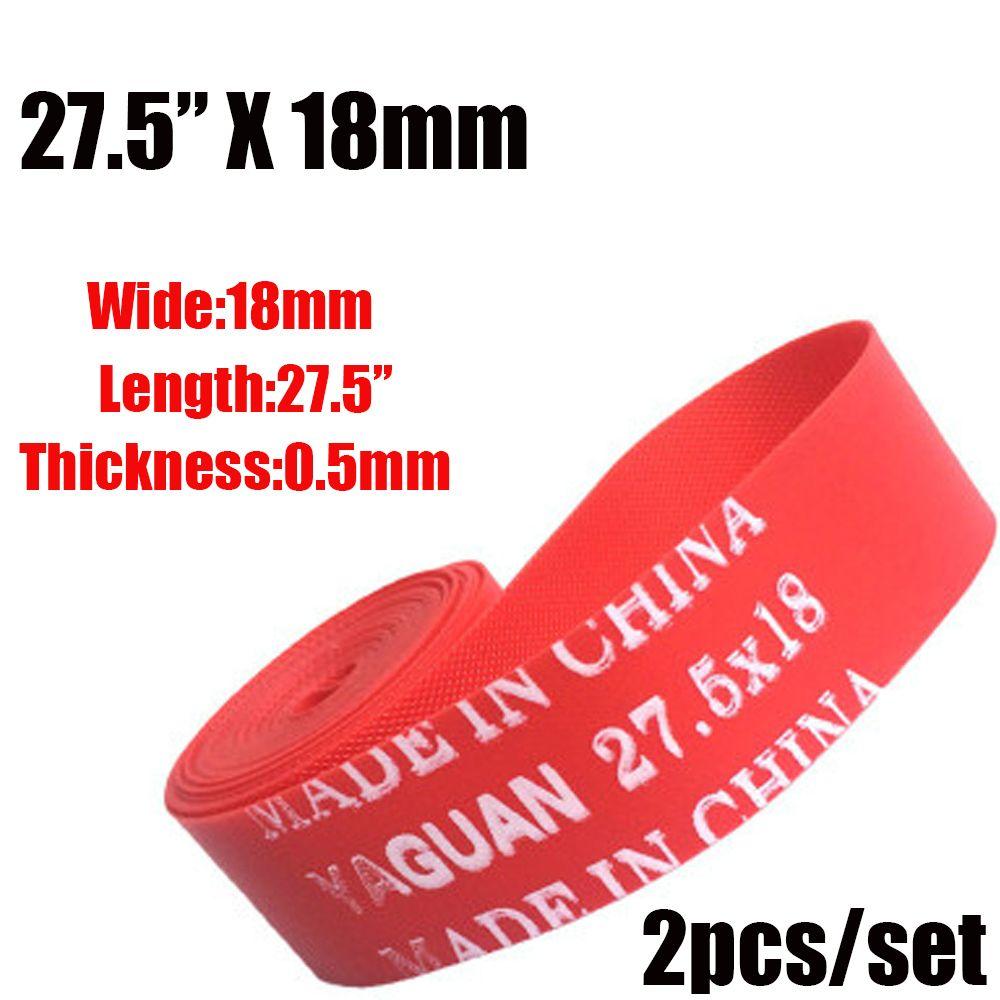2Pcs Durable Red Top Anti Puncture Tape Bike Inner Tube Pad Bicycle Tire Liner