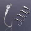 5 Pcs Barbed Fishing Hooks Bait Holder Hooks Freshwater Saltwater Fishing Hooks for Shrimp Lure Bass Carp Catfish Bait