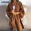 Women's Autumn and Winter Loose V-neck Shawl Cape Jacket Coat