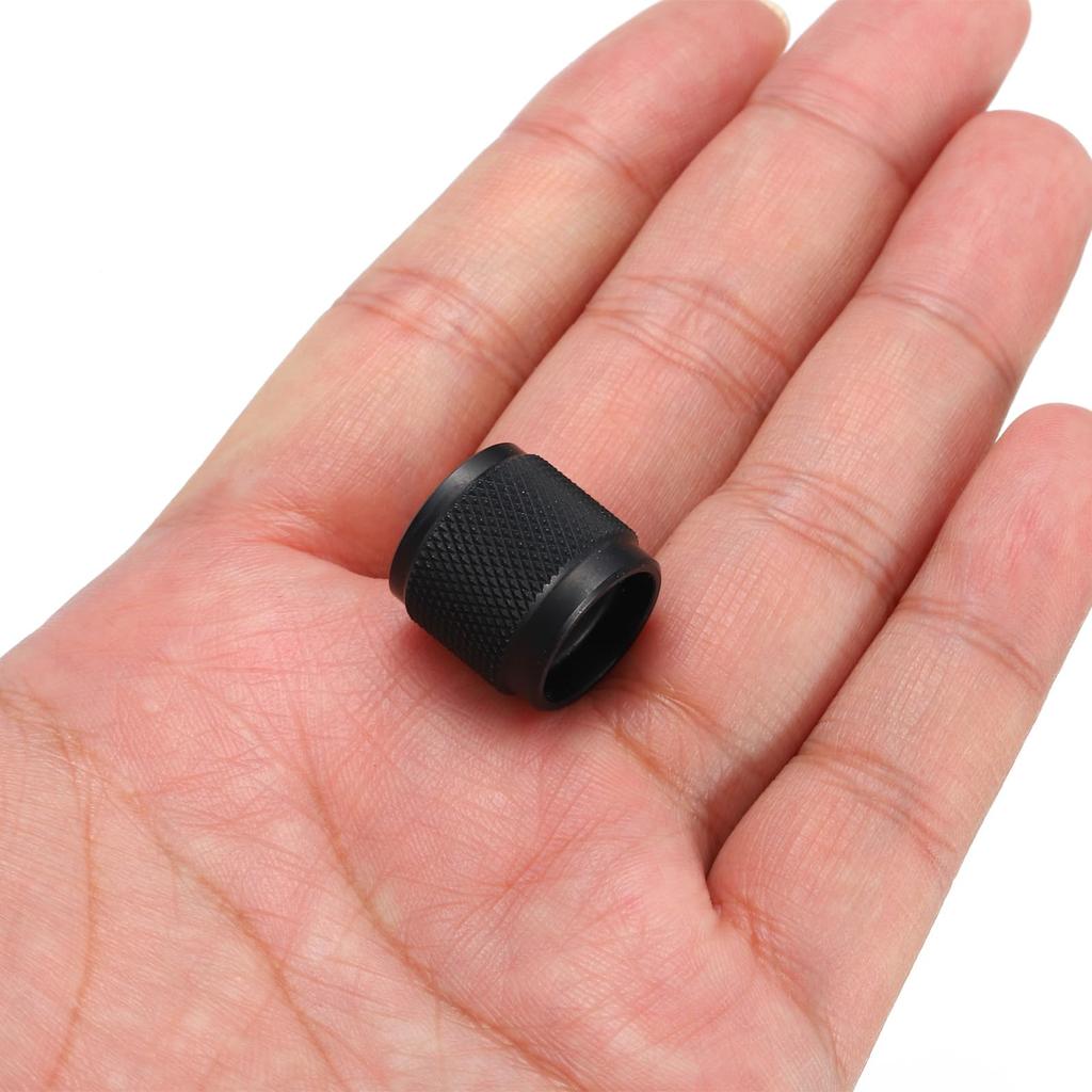 Ручка потенциометра uxcell, алюминиевая ручка управления гитарой с 1 валом, откручивающийся ключ для гитарного бас-гитарного усилителя мощности, регулировка громкости, диаметр 17 мм