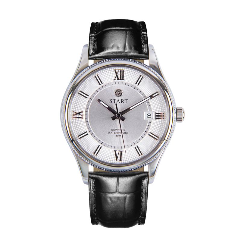 Start Модные мужские часы, швейцарские импортные кварцевые мужские часы со светящимся римским циферблатом и функцией даты