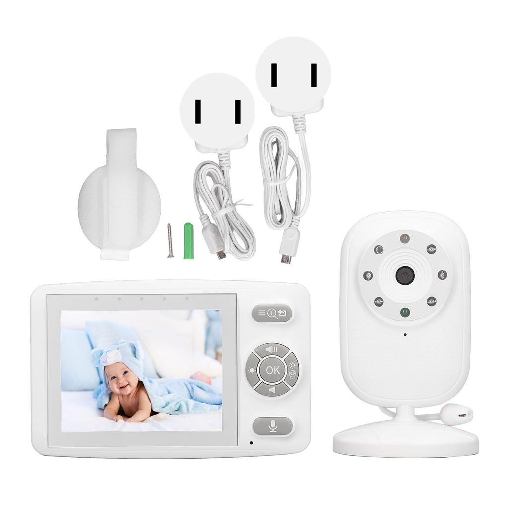 Радионяня с экраном 3,5 дюйма, ночником, двусторонней связью, паролем, видеоняней 100?Вилка 240 В британского стандарта