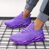Fashion Purple Breathable Mesh Running Shoes Comfortable Lightweight Men's Sneakers Women's Sports Zapatillas Hombre