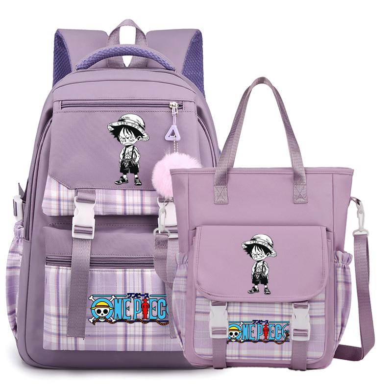2 шт./компл. аниме цельный рюкзак высокого качества наклонная сумка через плечо повседневная сумка для подростка девочка мальчик обратно в школу мультяшная сумка рюкзак Mochila