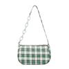 Women's Shoulder Bag Retro Plaid Underarm Bags Chain Strap Zipper Casual Designer Mini Handbags Shoulder Bag Ladies Shoulder Bag