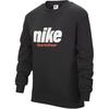 Nike Спортивная одежда Club флисовый круглый вырез французский терри удобные детские топы серый черный HQ3744-045