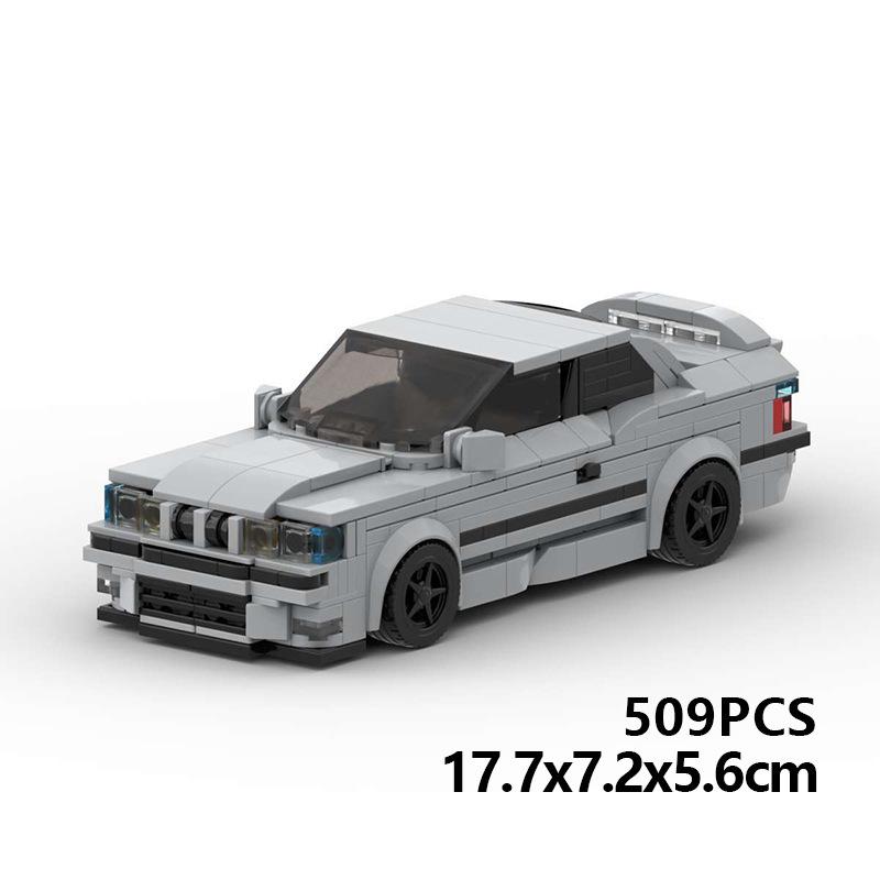 Трансграничный MOC-совместимый Lego BMW M3 E36 Конструктор - Игрушечная модель автомобиля с 8 шипами для мальчиков